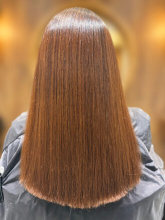 カット+ストレートパーマ+髪質改善